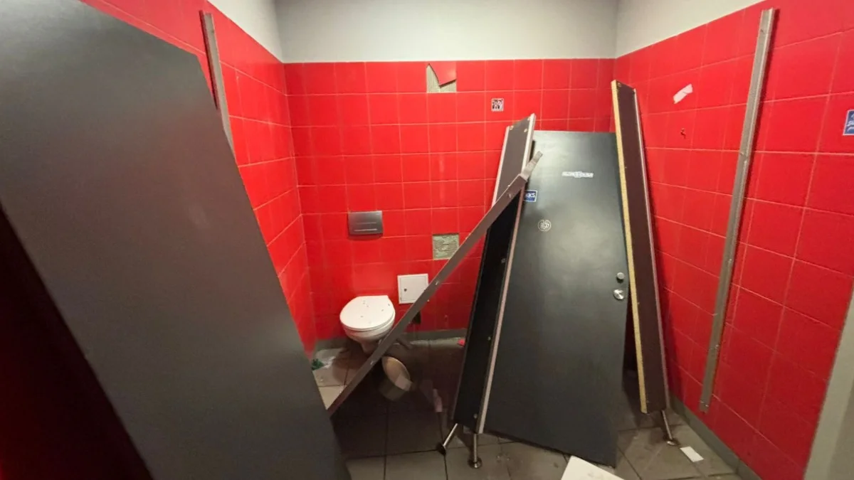 Погром на стадіоні у Лодзі / Фото: x.com/j_dyktynski