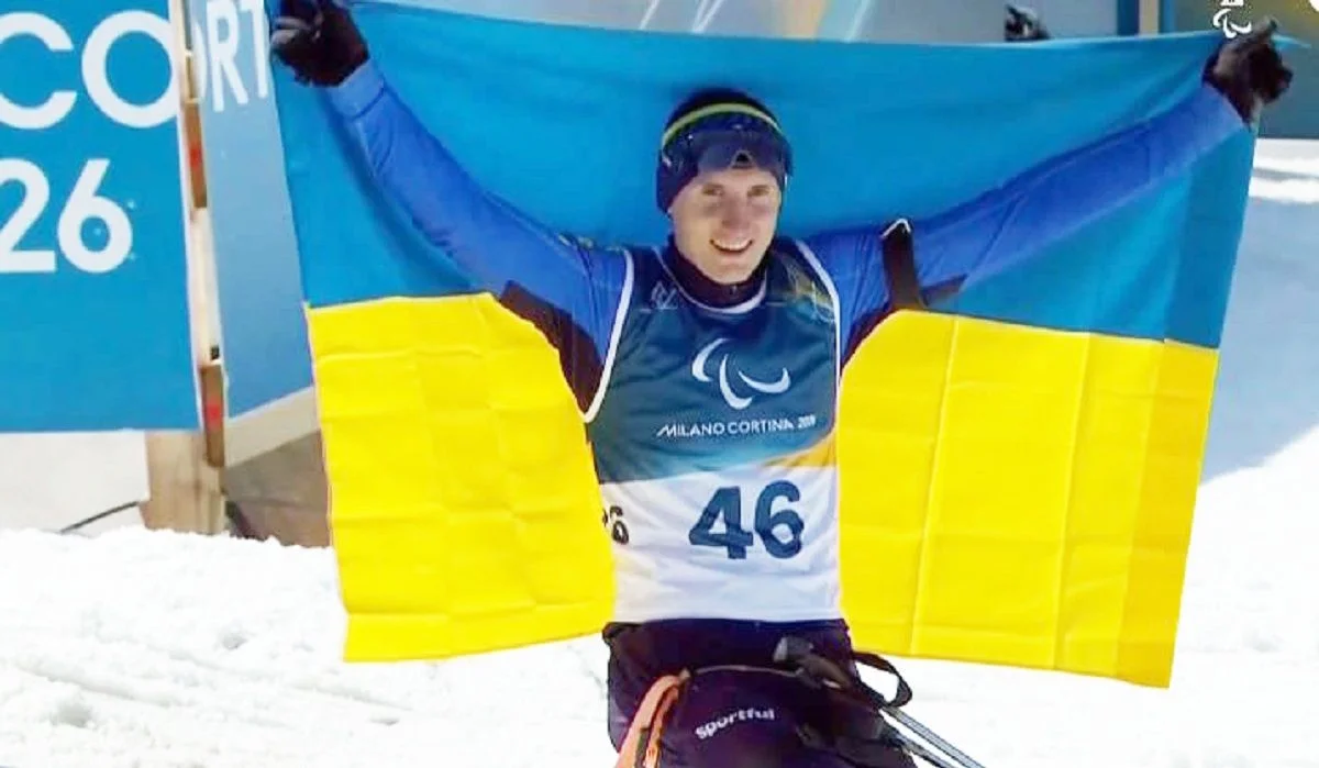 Тарас Радь, який виграв перше золото для України на Паралімпіаді 2026 / НПК України