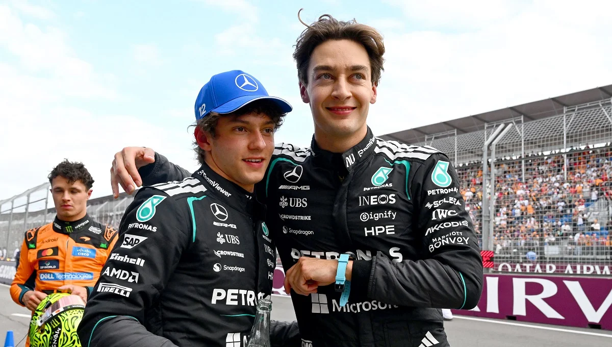 Кими Антонелли и Джордж Расселл / Getty Images