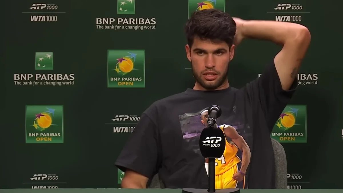 Фото к новости: Алькарас объяснил сенсационное поражение скандальному россиянину – повлияла погода в Индиан-Уэллсе