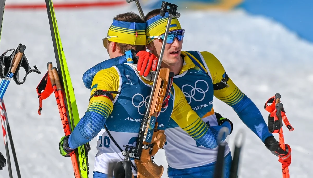 Чоловіча збірна України з біатлону на Олімпіаді-2026 / Фото з соцмереж Дмитра Підручного