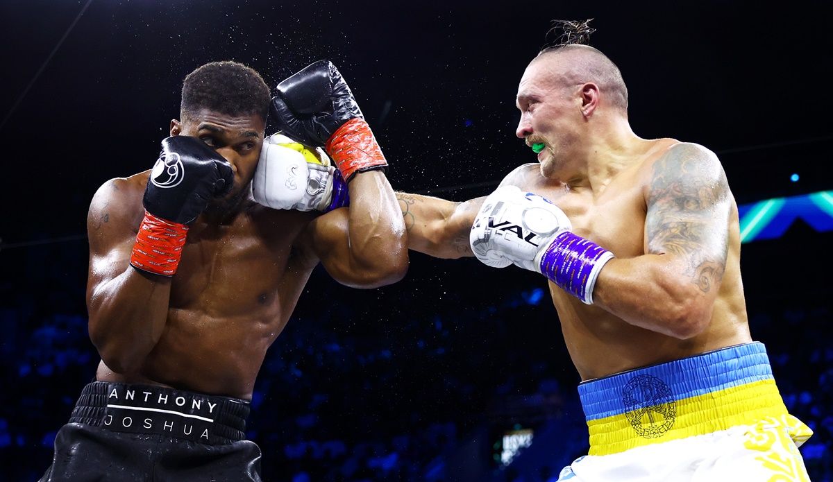 Ентоні Джошуа та Олександр Усик / Getty Images