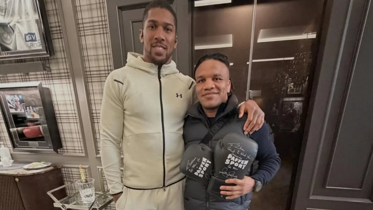 Ентоні Джошуа і Жан Беленюк / Фото: instagram.com/zhanbeleniuk/