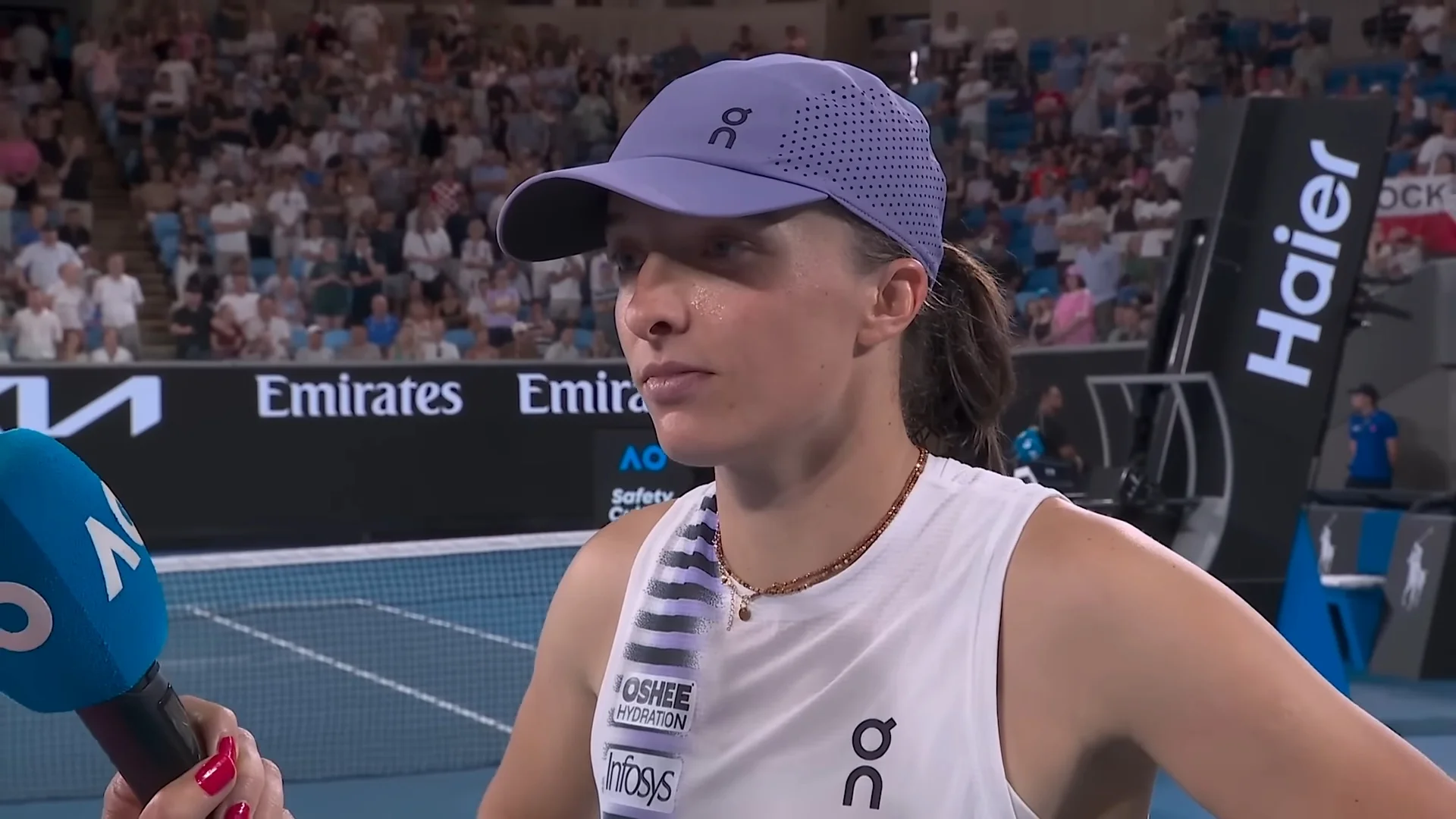 Ига Свёнтек / Скриншот