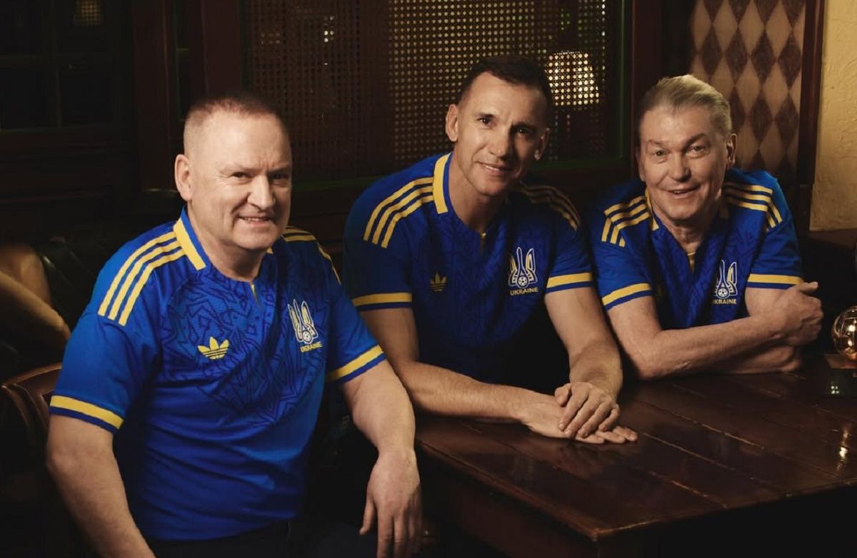 Бєланов, Шевченко та Блохін / фото: Аdidas Ukraine