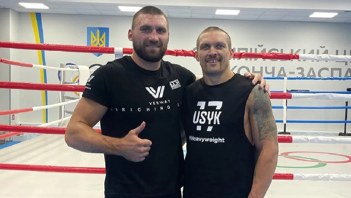 Віктор Вихрист і Олександр Усик / Фото з instagram.com/viktor_faust_vykhryst