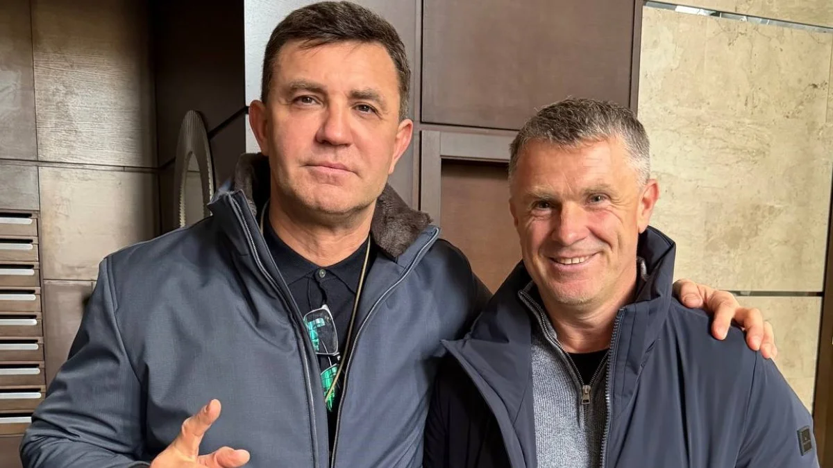 Николай Тищенко и Сергей Ребров / фото: Telegram-канал Николая Тищенко