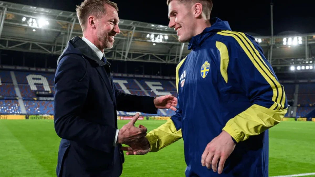 Грем Поттер та Віктор Дьокереш / фото: Bildbyran