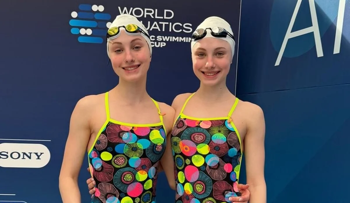 Сестри Гринішини / фото: Федерація України з синхронного плавання