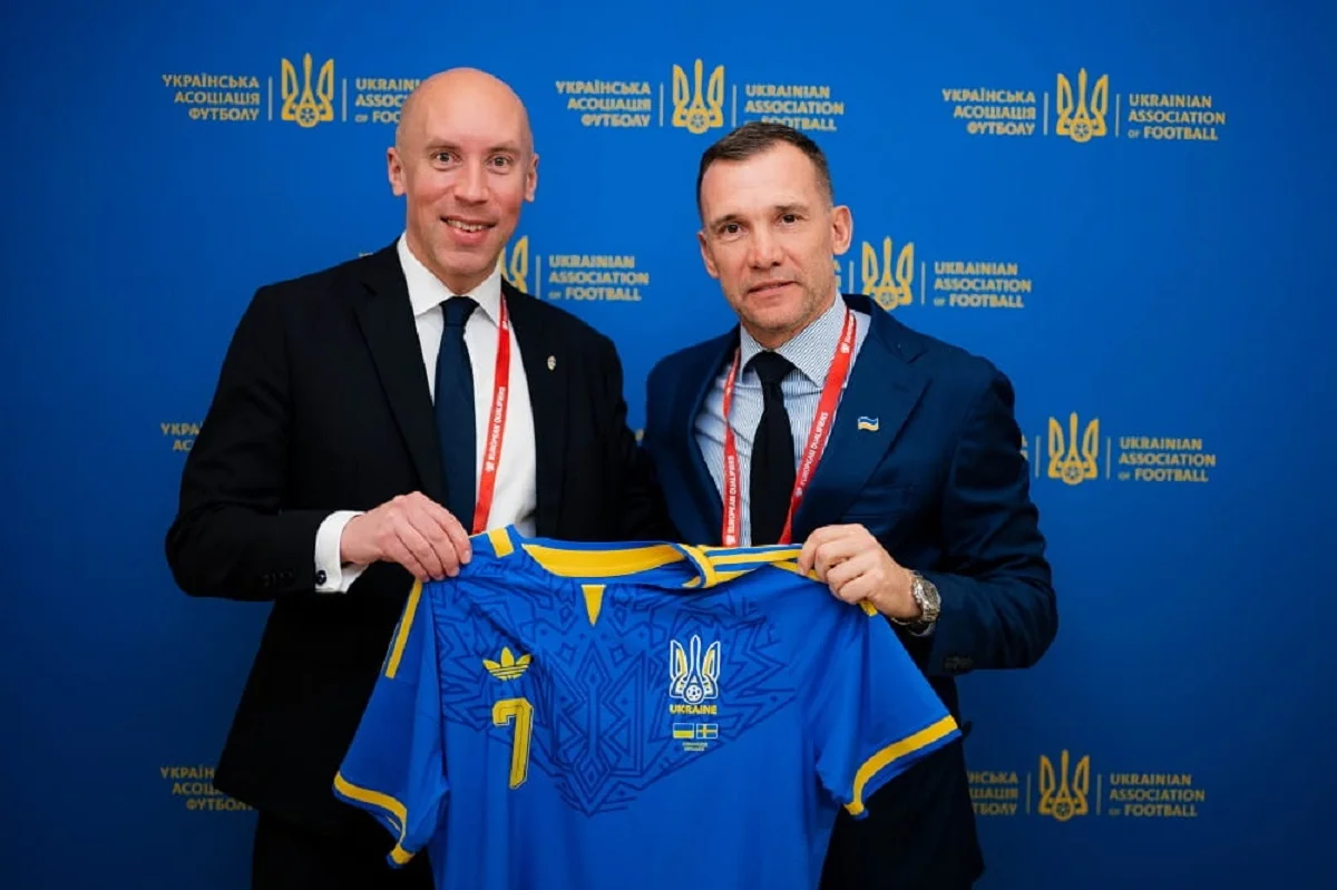 Сімон Острьом та Андрій Шевченко / УАФ