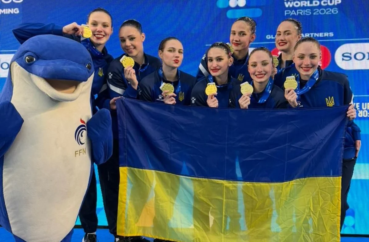 Сборная Украины по артистическому плаванию / фото: Ukrainian synchronized swimming