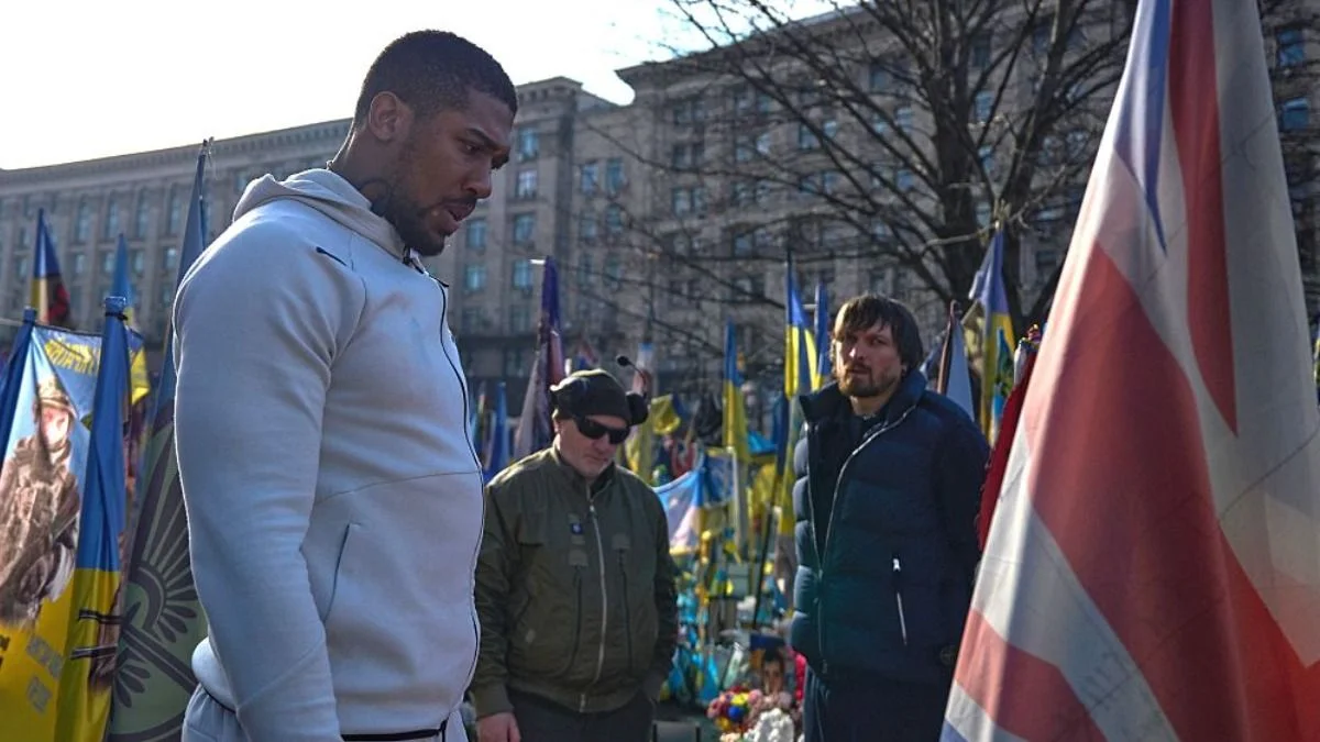 Ентоні Джошуа в Україні / Getty Images