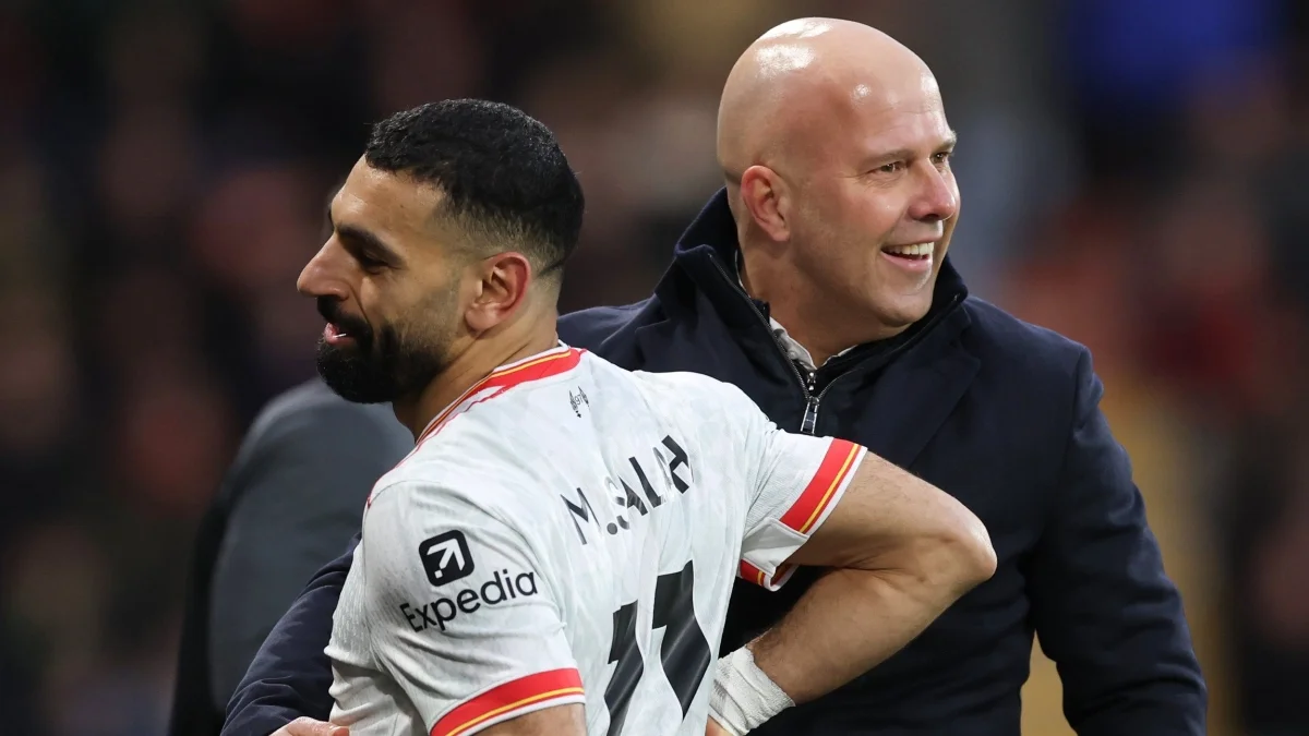 Мохамед Салах и Арне Слот / Getty Images