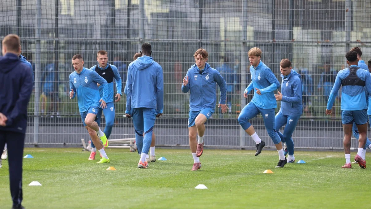 Максим Коробов на тренуванні Динамо / фото: ФК Динамо Київ