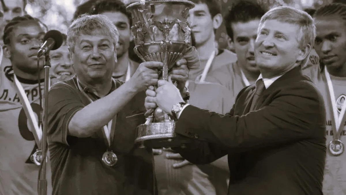 Мірча Луческу та Рінат Ахметов / фото: ФК Шахтар