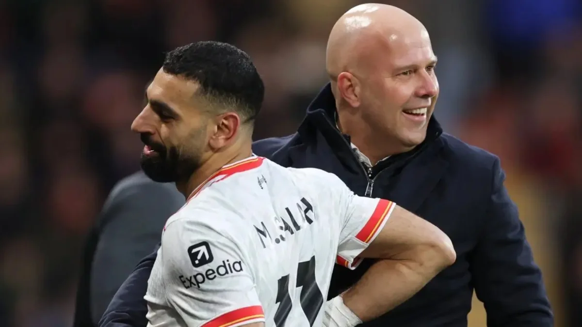 Мохамед Салах и Арне Слот / Getty Images