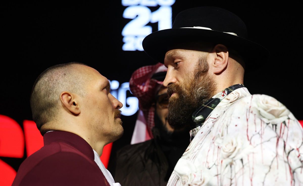 Олександр Усик і Тайсон Ф'юрі / Getty Images