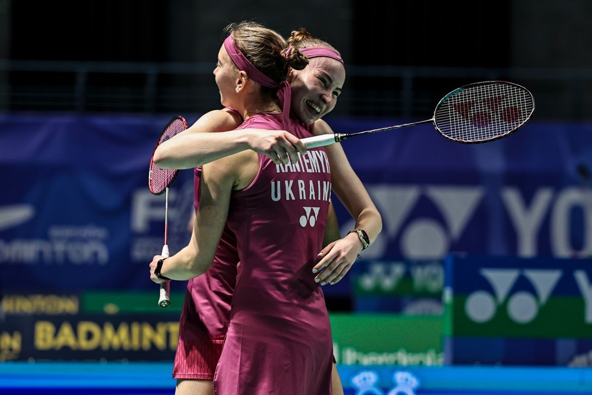 Поліна Бугрова та Євгенія Кантемір / фото: Ukrainian badminton federation