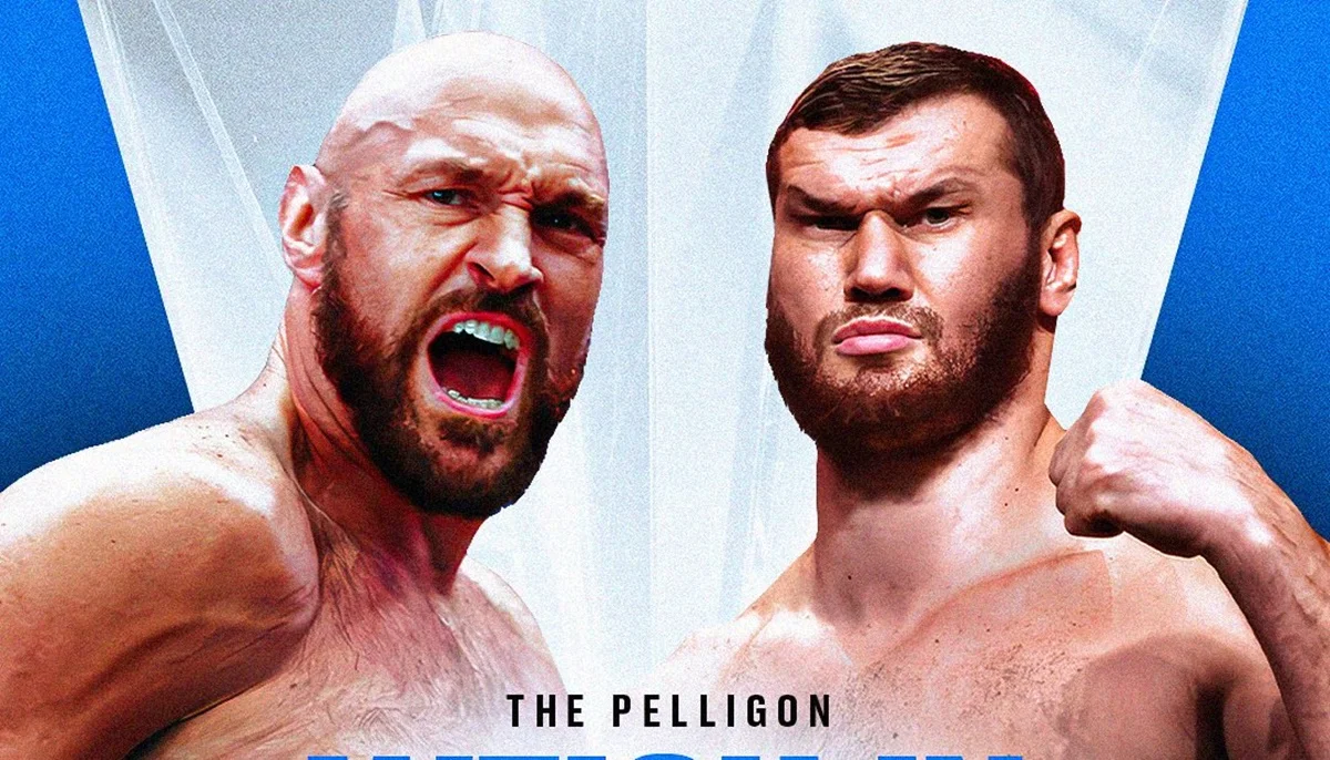 Тайсон Ф’юрі та Арсланбек Махмудов / афіша бою