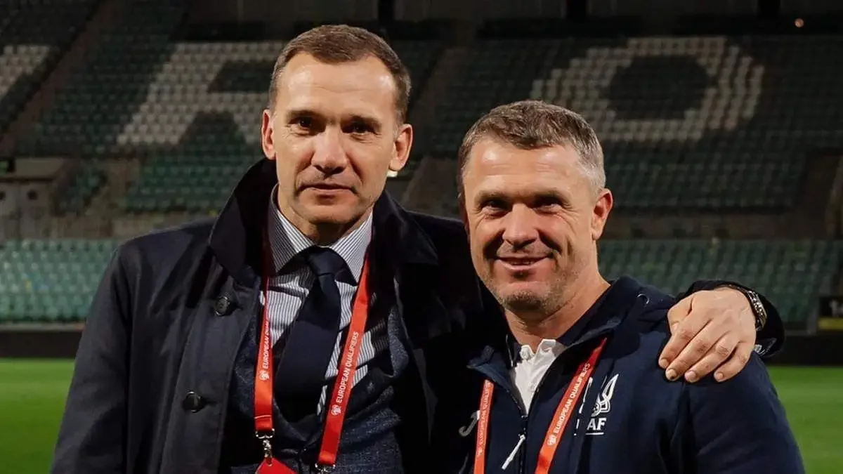 Андрій Шевченко і Сергій Ребров / Фото із соцмереж