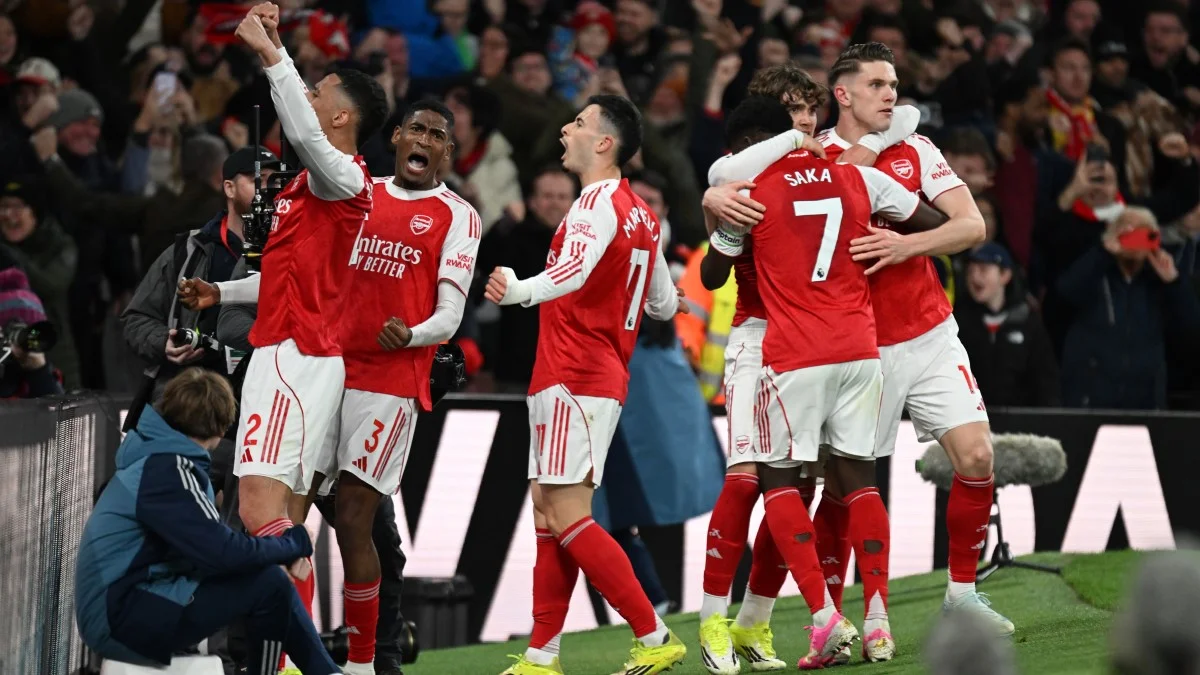 Радість гравців Арсенала / Photo by Stuart MacFarlane/Arsenal FC via Getty Images