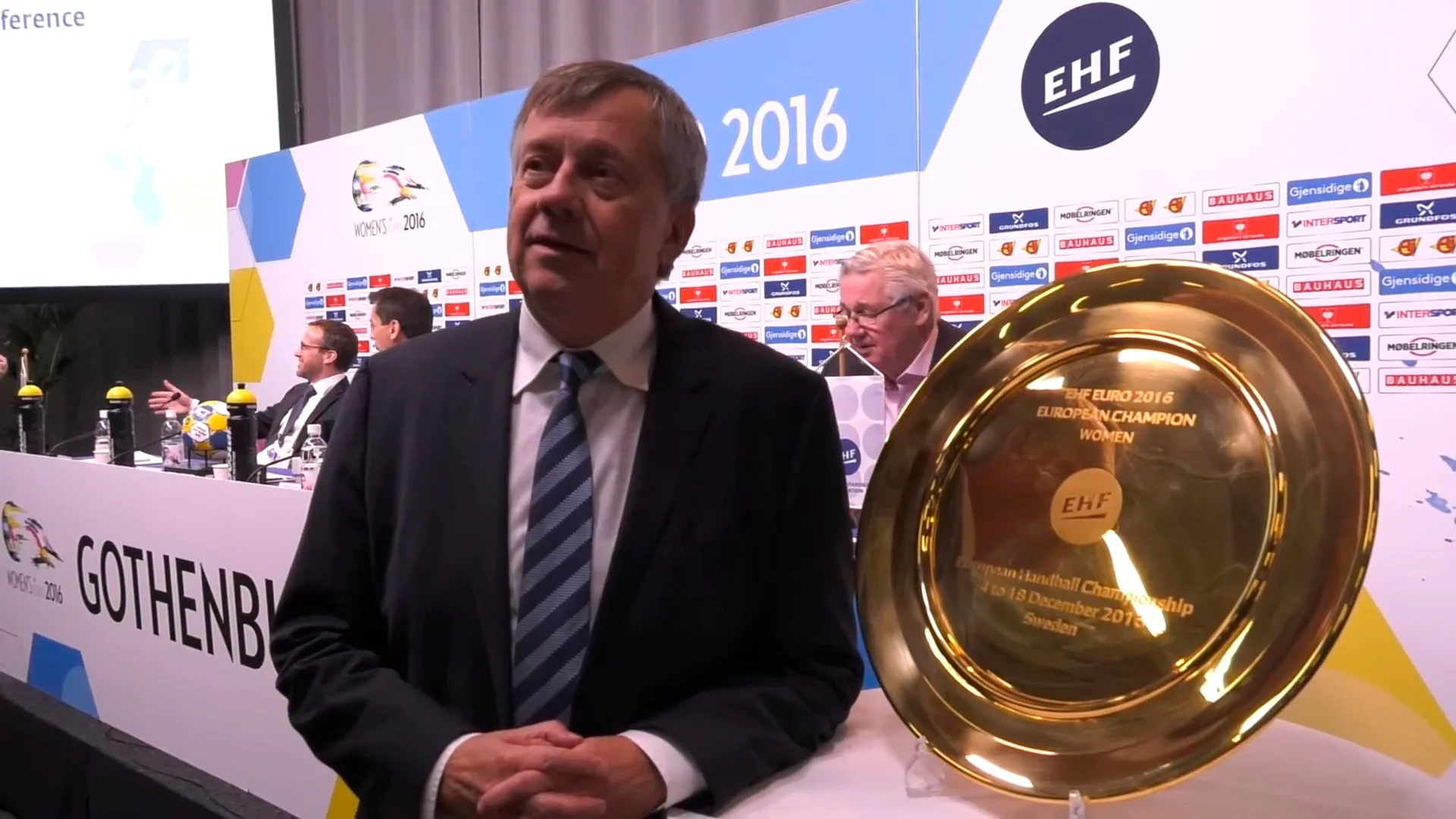 Президент Европейской федерации гандбола Михаэль Видеререр / Скриншот