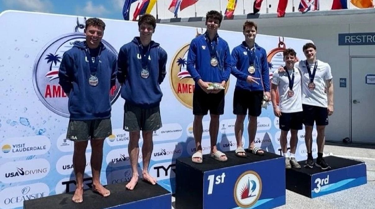 Алексей Середа и Марк Гриценко выиграли золото Кубка США / Ukrainian Diving Federation