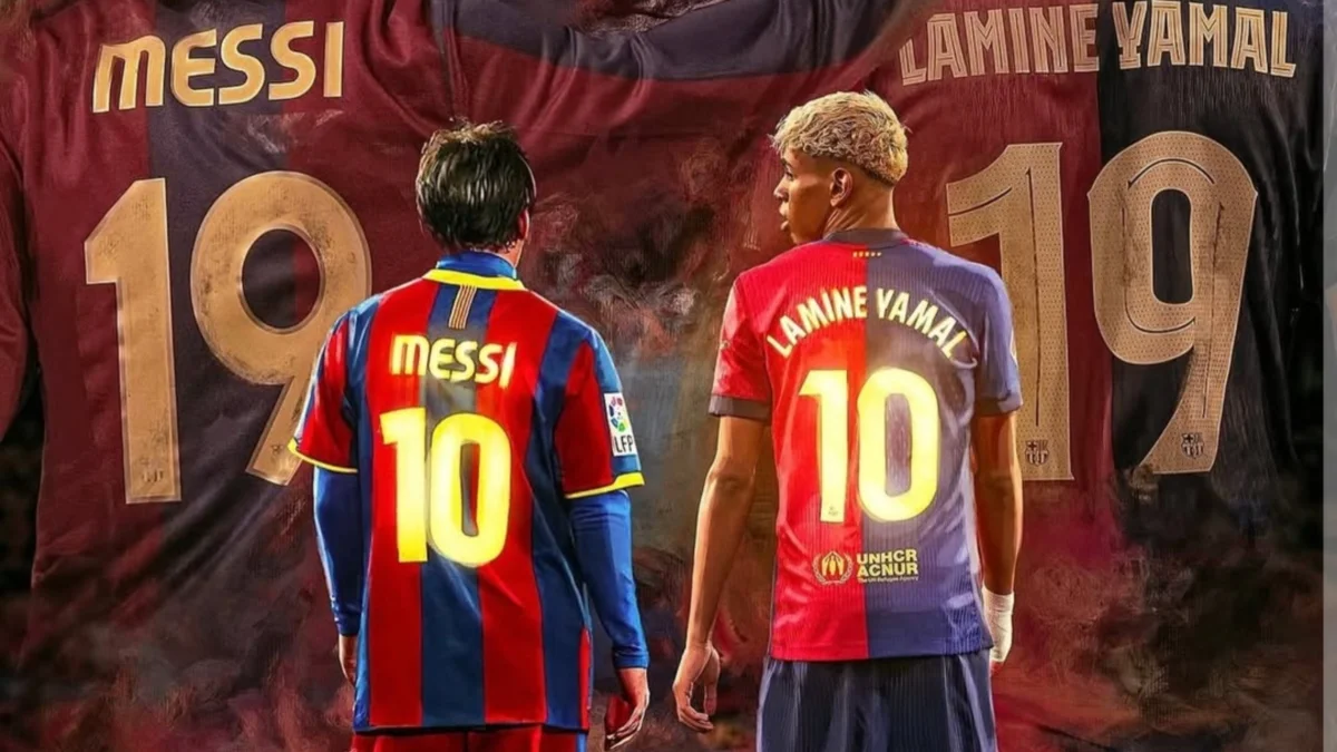 Месси и Ямаль / Коллаж Iqoo