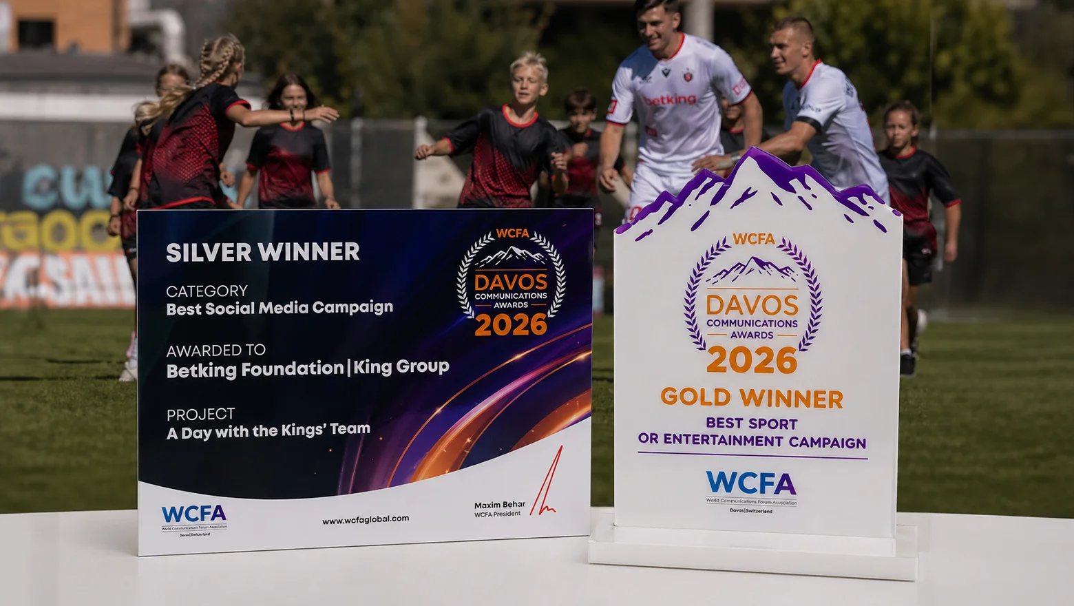 Фото к новости: Betking Foundation получил две международные награды на Davos Communications Awards 2026