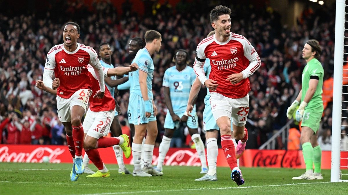 Кай Хаверц забив переможний м'яч у ворота Бернлі / Photo by Stuart MacFarlane/Arsenal FC via Getty Images