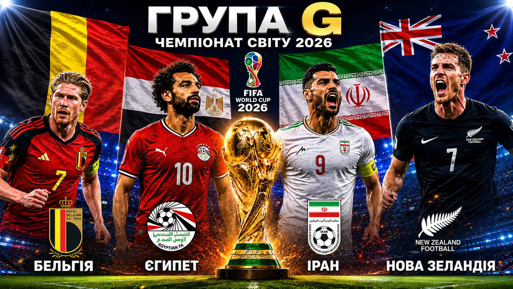 Учасники групи G чемпіонату світу 2026