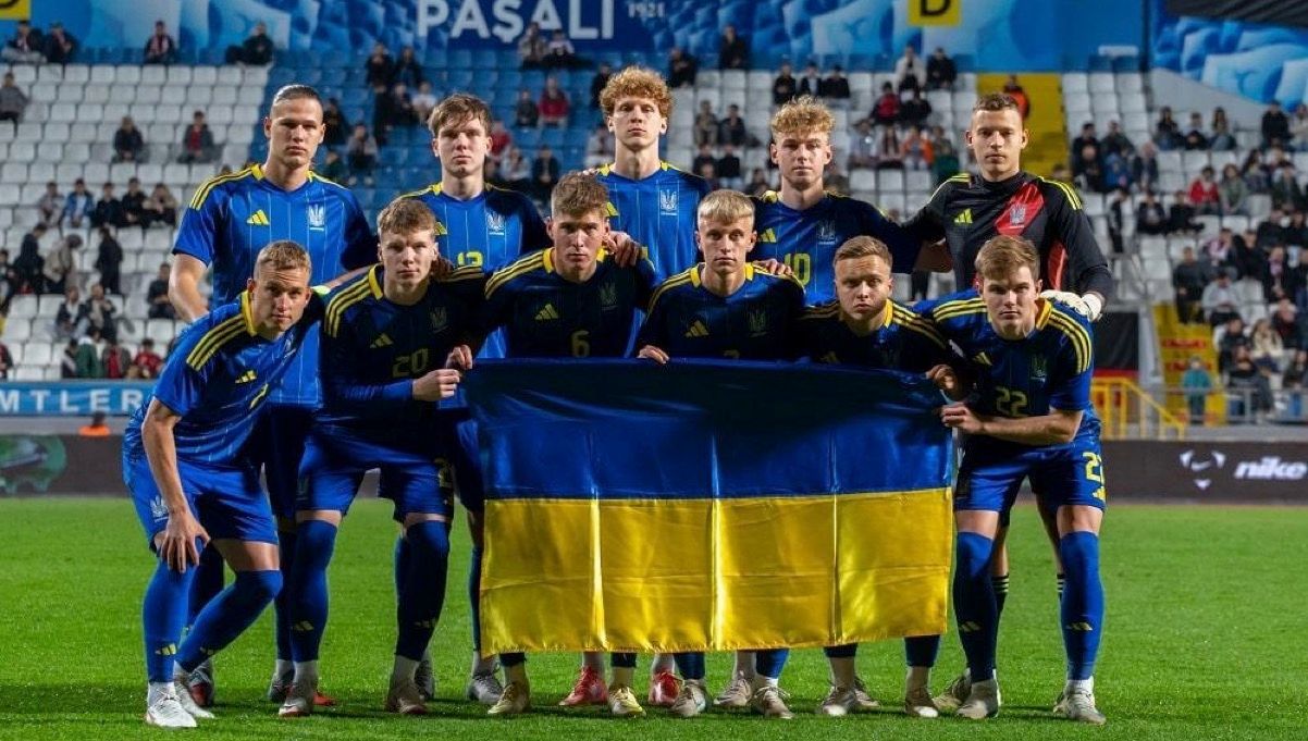 Сергій Корнійчук у складі молодіжної збірної України / УАФ