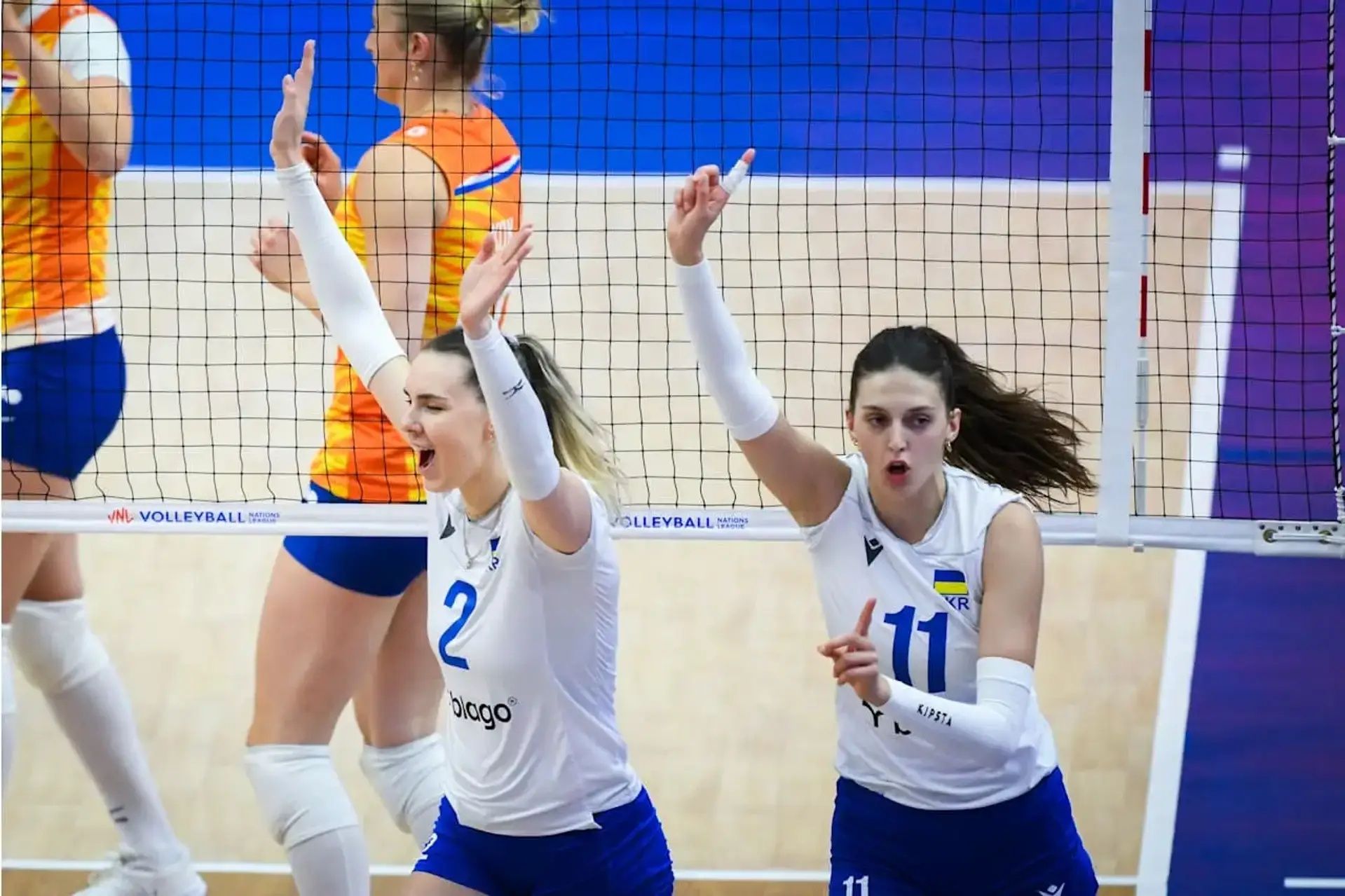 Вікторія Даньчак (справа) / Volleyball World