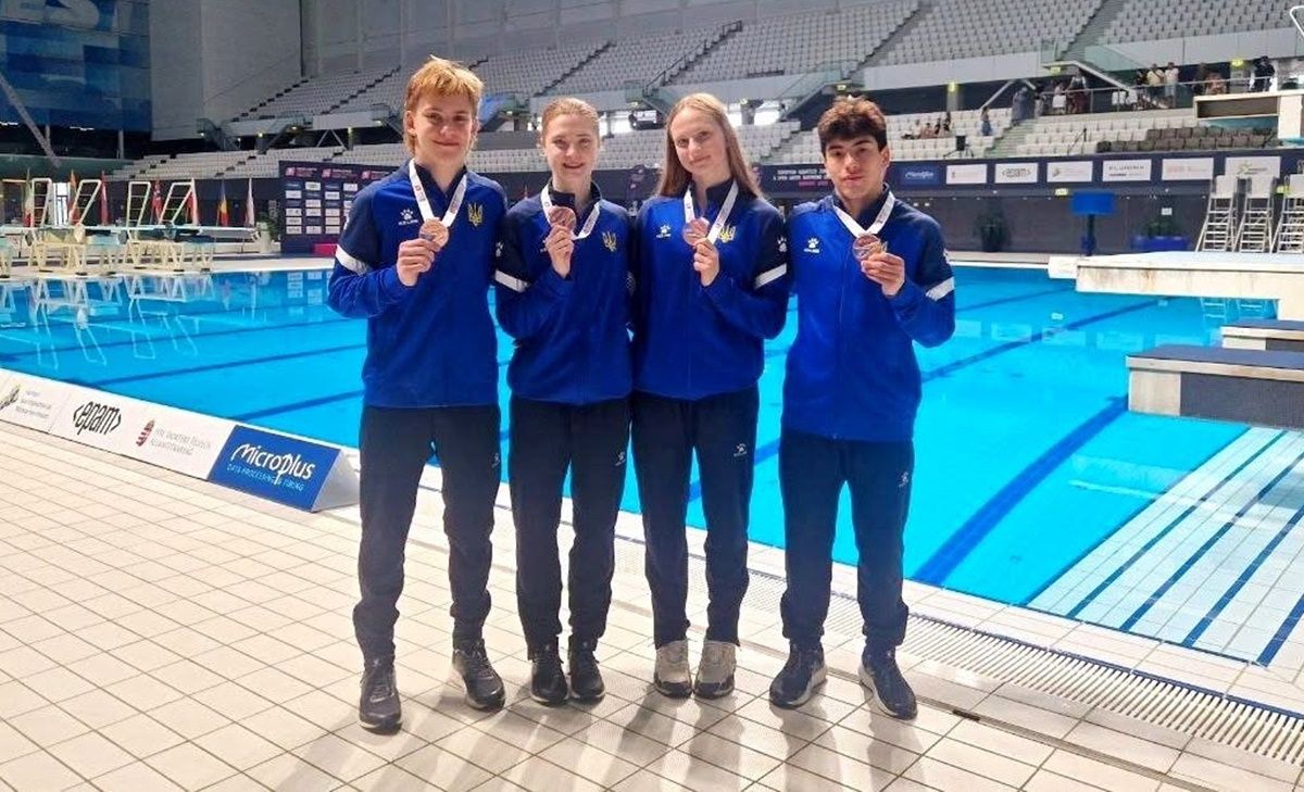 Українці стали у Будапешті бронзовими призерами / фото: Ukrainian Diving Federation