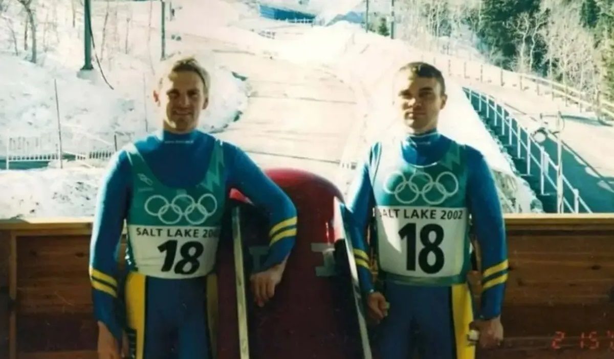 Олег Авдєєв та Данило Панченко на зимовій Олімпіаді-2002 / фото з відкритих джерел