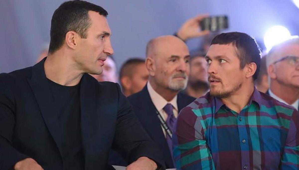 Володимир Кличко і Олександр Усик / Фото з соцмереж