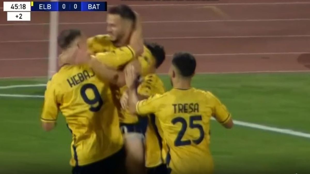 Ельбасані святкує гол у ворота БАТЕ / скріншот