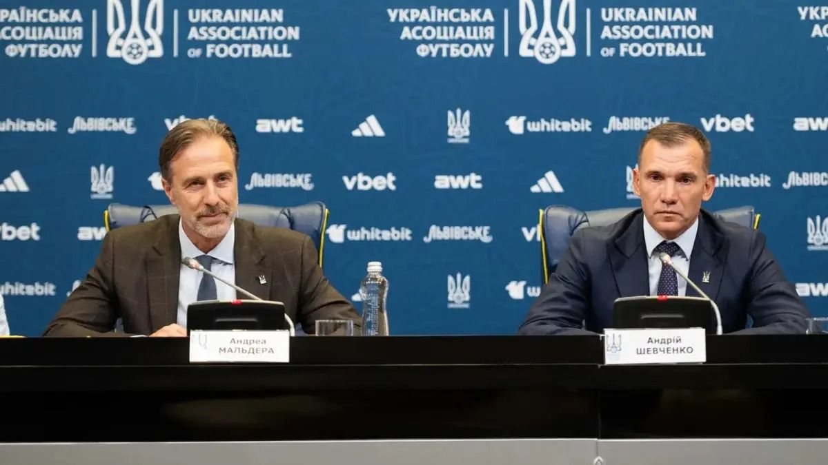 Андреа Мальдера та Андрій Шевченко / фото: Дан Балашов