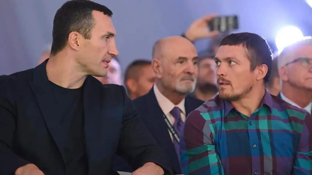 Володимир Кличко і Олександр Усик / Фото з соцмереж