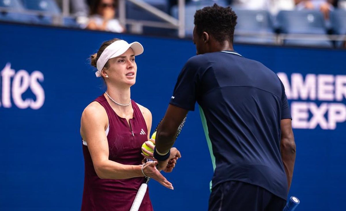 Еліна Світоліна та Гаель Монфіс / фото: j48tennis.net
