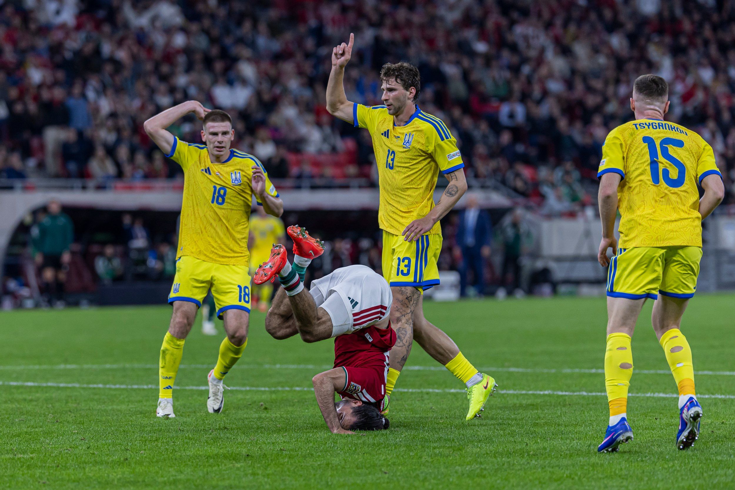 Собослай проти збірної України / Getty Images