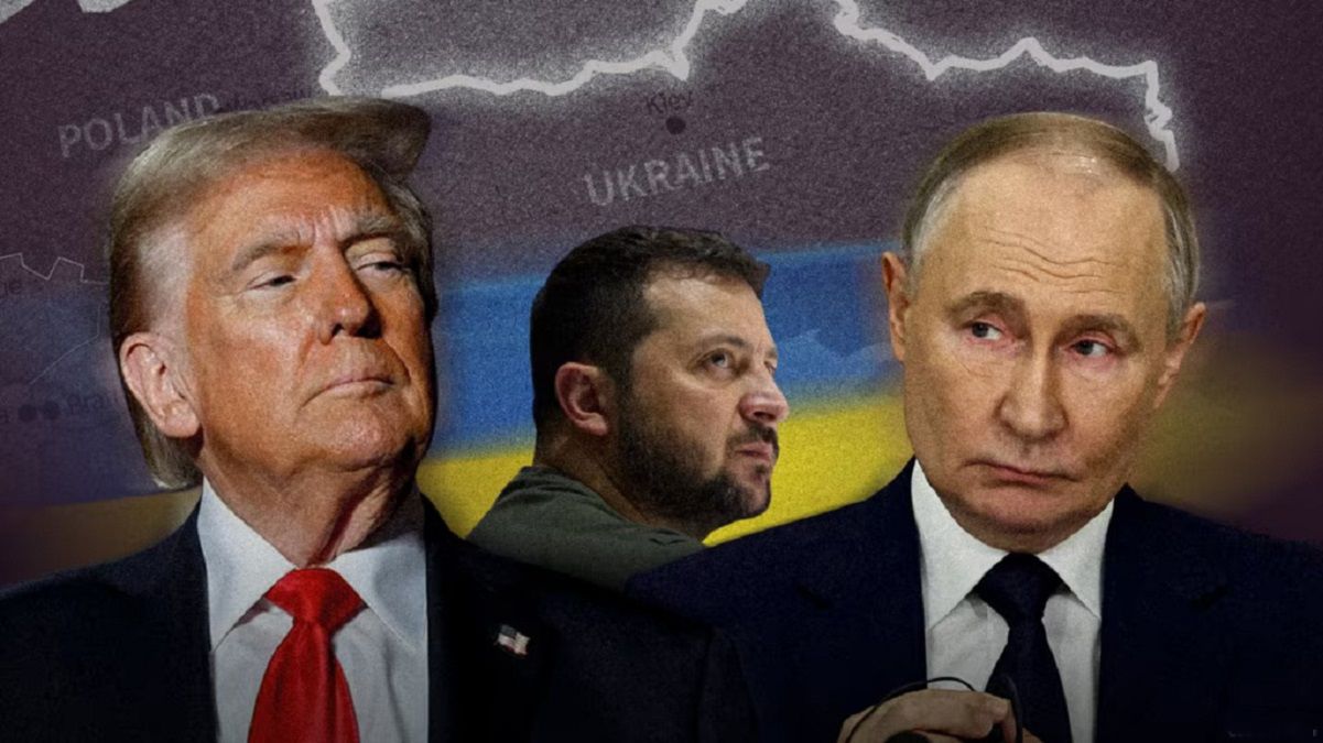 Трамп, Зеленський і Путін / Фотоколаж з соцмереж