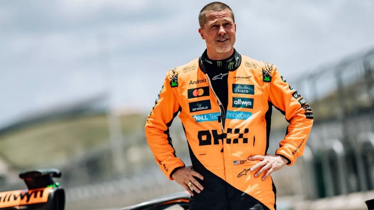 Бред Пітт під час тестів на MCL37A / Прес-служба Макларен