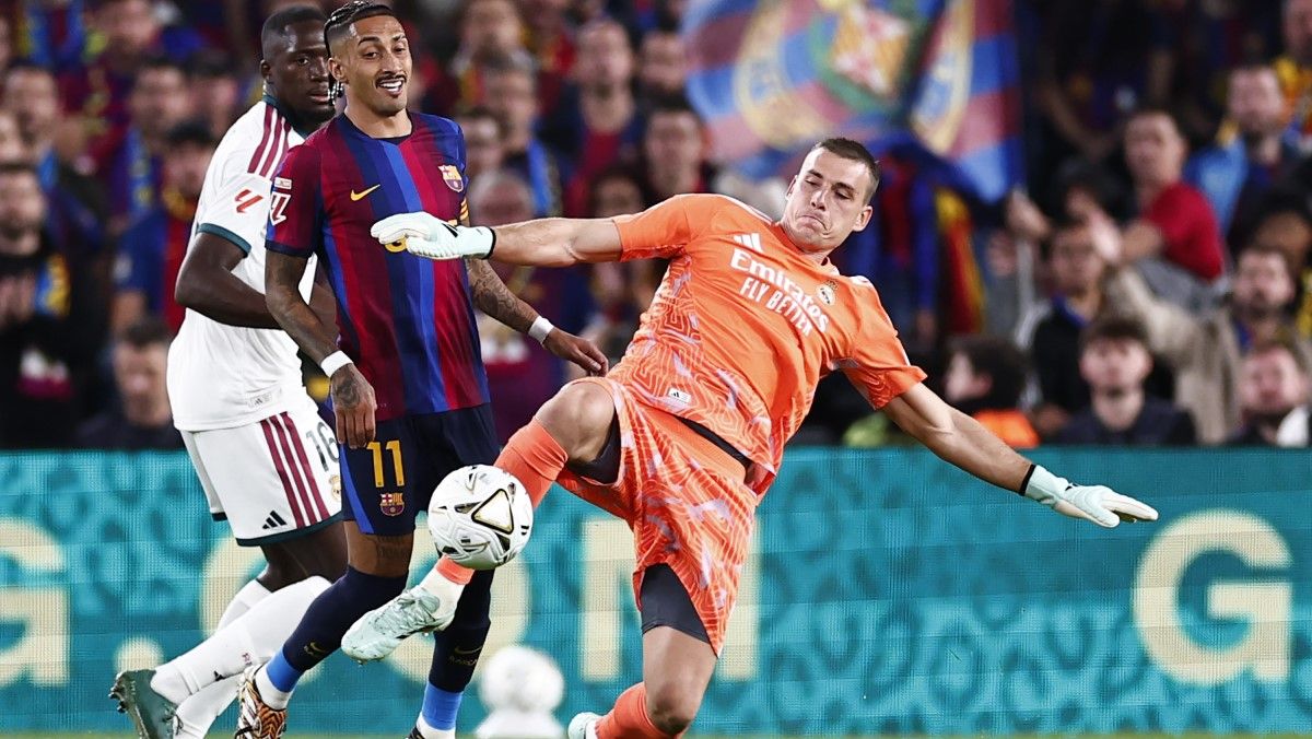 Рафінья та Андрій Лунін / Photo by Antonio Villalba/Real Madrid via Getty Images