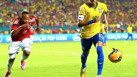 Удар неймара на матче бразилия колумбия видео