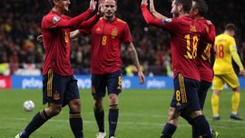 Испания – Румыния – 5:0 – видео голов и обзор матча Испания – Румыния – 5:0 – видео голов и обзор матча