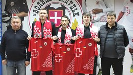Волынь представила трех новичков Волынь представила трех новичков