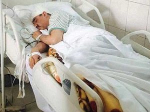 Мохаммед Каргар после операции в больнице